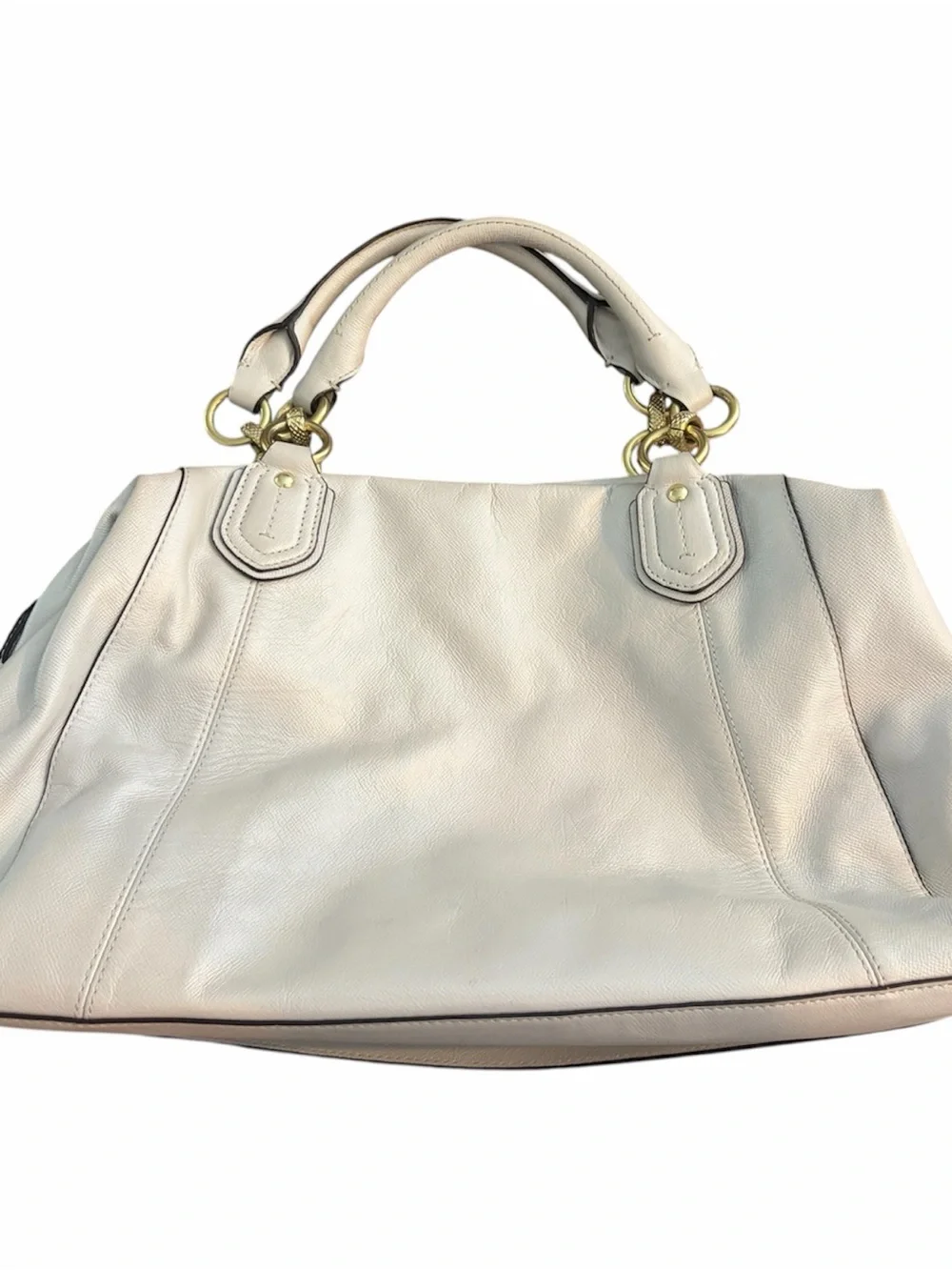 Coach Madison Julianne Off-White Leather Satchel / Tote (Style 12935)